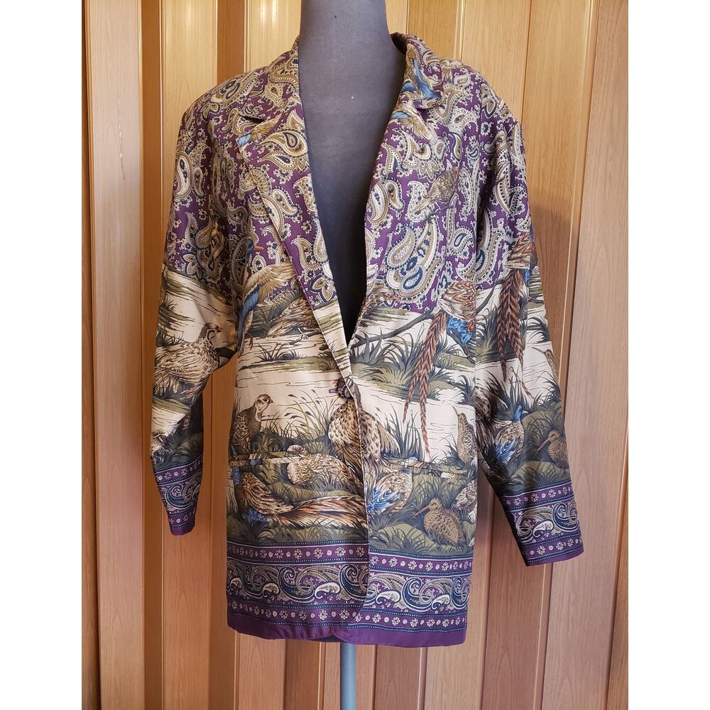 Alexander Campbell Vintage Fall/Autumn Sz 4 pheasant,  paisley  blazer
